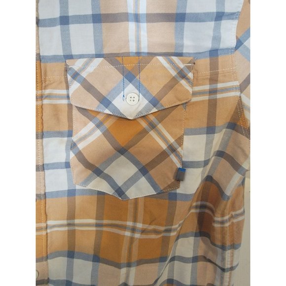 Mens' Mountain Hardware Short Sleeve Button Front Casual Dress Shirt Size M/M - Picture 4 of 7